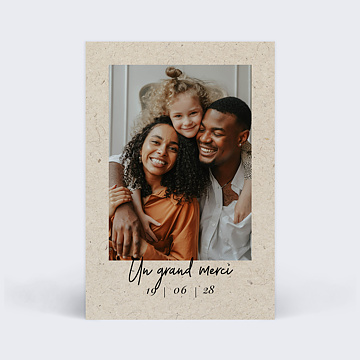 Remerciements Toutes Occasions Carte Chine 