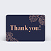 Carte remerciement invitation Merci Floral Recto