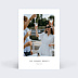 Carte remerciement invitation Polaroid Simple