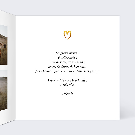 Remerciements Toutes Occasions Ligne Ocre