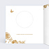 Carte remerciement invitation Découpe Baroque Intérieur Gauche