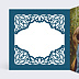 Carte remerciement invitation Découpe Dentelle Intérieur Gauche