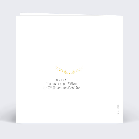 Remerciements Toutes Occasions Coeur Bucolique 1 Photo
