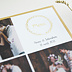 Carte remerciement invitation Couronne Fleurie Dorure Après 1