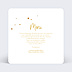 Carte remerciement invitation Golden Dots Verso
