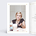 Carte remerciement invitation Losange Fleuri Intérieur Gauche