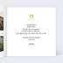 Carte remerciement invitation Ligne Ocre Intérieur Droit