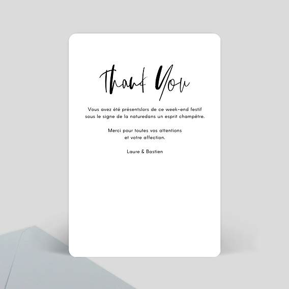 Carte de remerciement This Is Love Verso