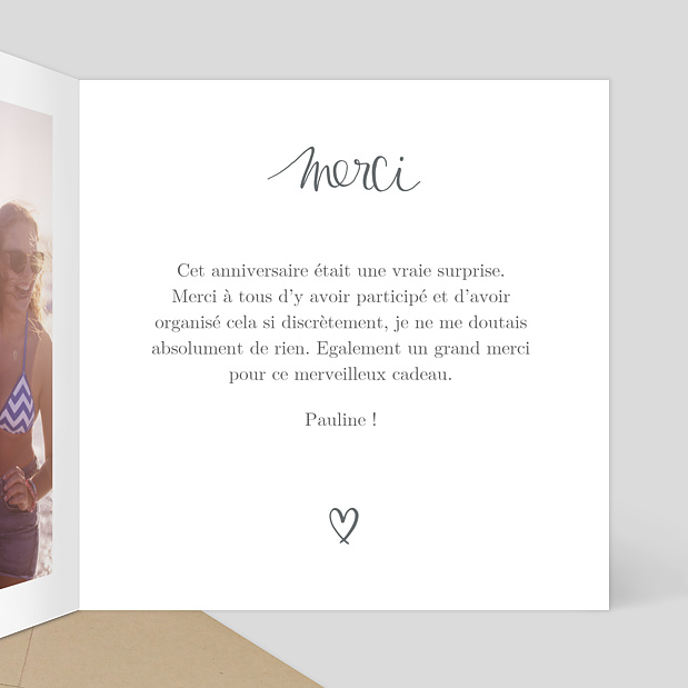 Remerciements Jolie Typo Intérieur Droit