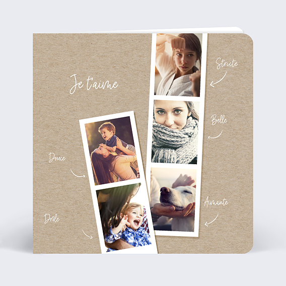 Carte de Saint-Valentin Photomaton