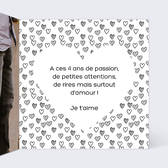 Carte d'Amour Coeur Tendre