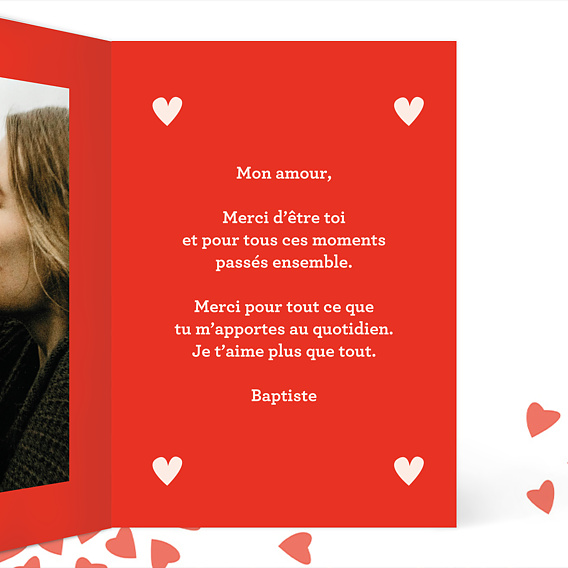 Carte d'amour More Amor Intérieur Droit