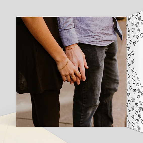 Carte d'amour Coeur Tendre Intérieur Gauche