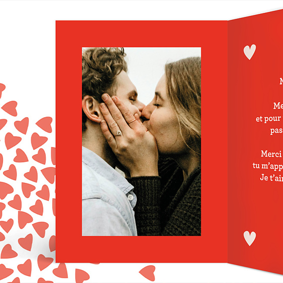 Carte d'amour More Amor Intérieur Gauche