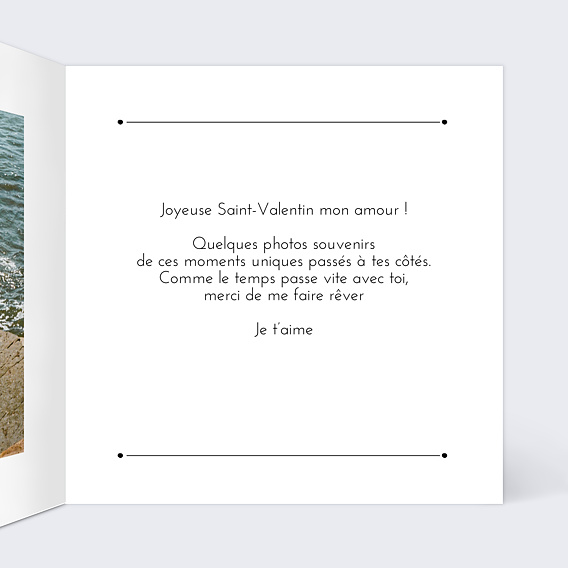 Carte d'amour Design Intérieur Droit