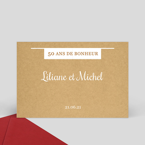 Carte Souvenir Anniversaire de Mariage Devine Qui C'est