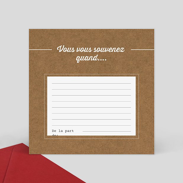 Carte Souvenir Anniversaire De Mariage Timeline Kraft Popcarte Carte Souvenir Anniversaire De Mariage Timeline Kraft Popcarte