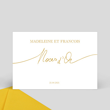 Carte Souvenir Anniversaire de Mariage  Lettres