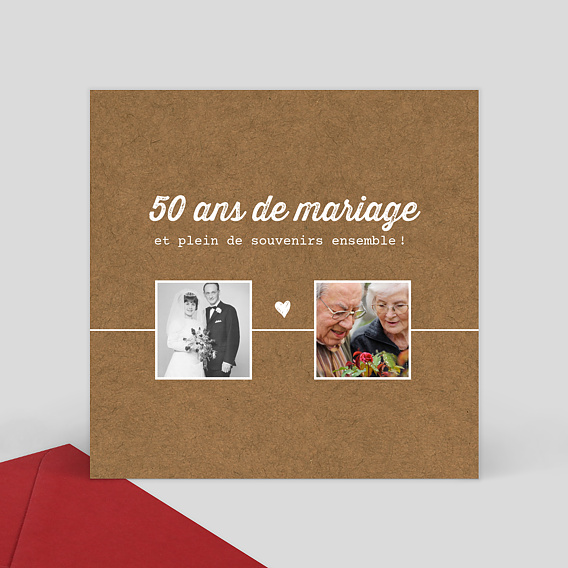 Carte Souvenir Anniversaire De Mariage Timeline Kraft Popcarte Carte Souvenir Anniversaire De Mariage Timeline Kraft Popcarte