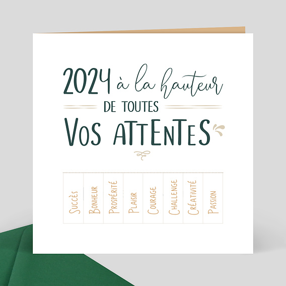 Texte Carte de Voeux Entreprise 2024 - Popcarte