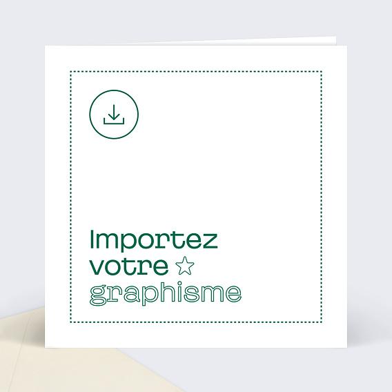 Carte de Vœux Entreprise Importez Votre Graphisme Personnalisé 