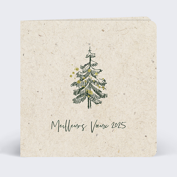 Carte de vœux entreprise Joli Sapin