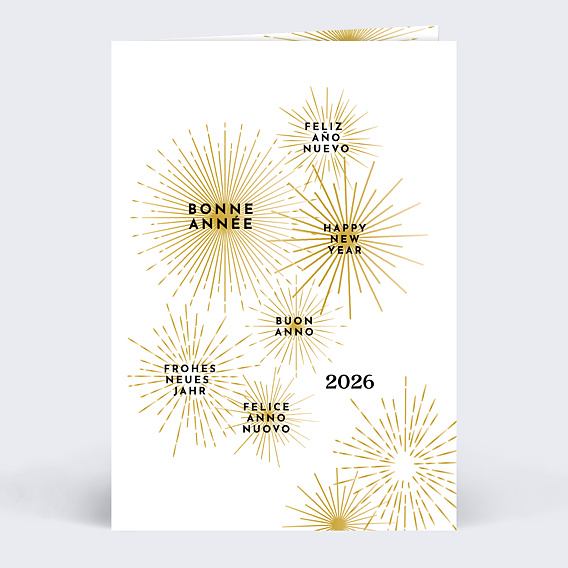 Carte de vœux entreprise Firework