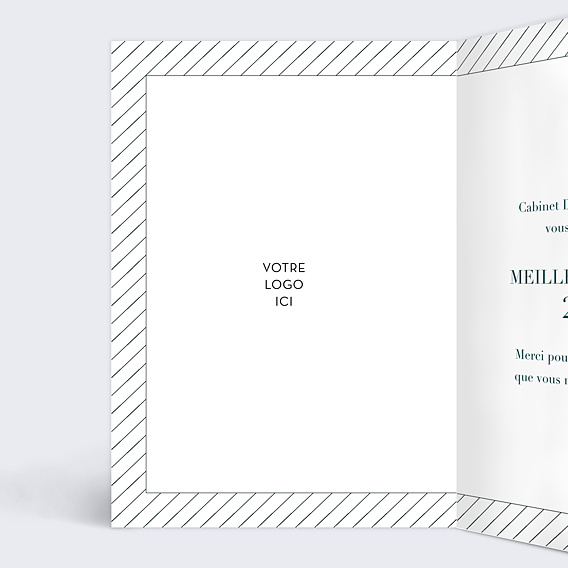 Carte de vœux entreprise Juridique  Intérieur Gauche