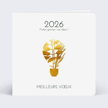 Carte de voeux virtuelle entreprise 2022 Nature Lumineuse