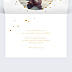 Carte de voeux Calendrier Golden Dots Intérieur Droit