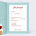 Carte de Noël  Lettre au Père Noël Intérieur Droit