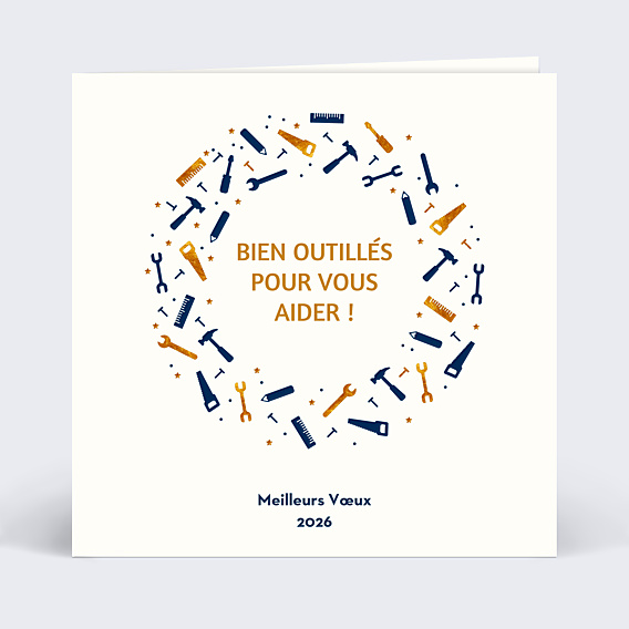 Carte de Voeux Entreprise Boite à Outils 