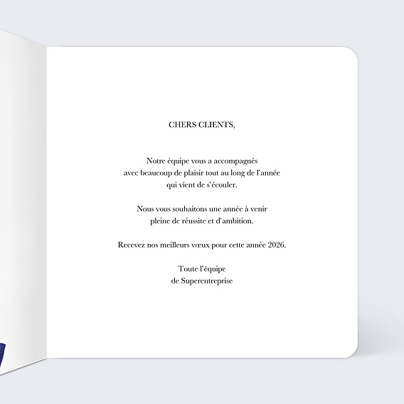 Carte de Voeux Entreprise Palette