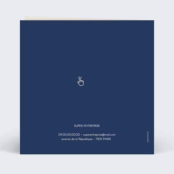 Carte de vœux entreprise Rétrospective Verso