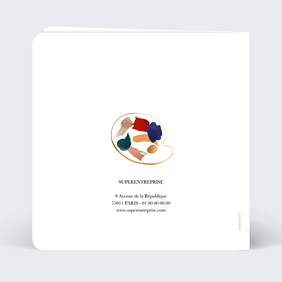 Carte de Voeux Entreprise Palette