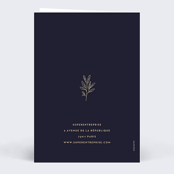 Carte de Voeux Entreprise Fleurs Lumineuses