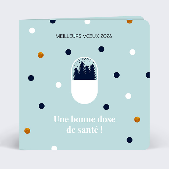 Carte de vœux entreprise Dose de Santé Après 4