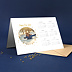 Carte de voeux Calendrier Golden Dots Après 4