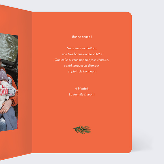 Carte de Voeux Particuliers Bouquet hivernal