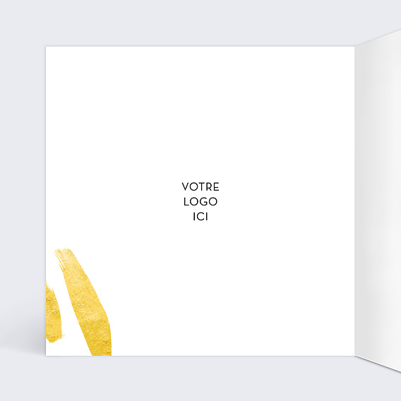 Carte de vœux entreprise Citation Vœux  Intérieur Gauche