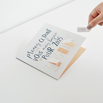 Carte de Vux Entreprise Dcoupe Souhaits