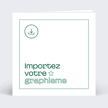 Carte de Vœux Entreprise Importez Votre Graphisme Personnalisé 