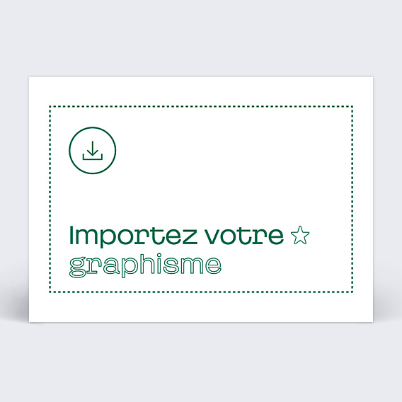 Carte de Voeux Entreprise Importez votre graphisme personnalisé