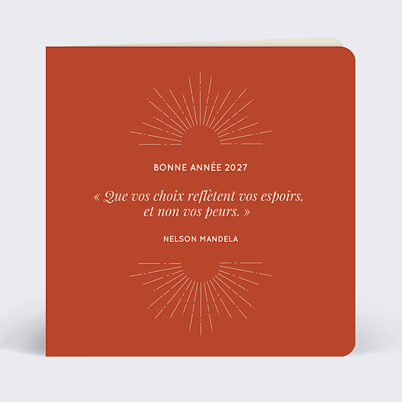 Carte de Voeux Entreprise Citation Espoirs