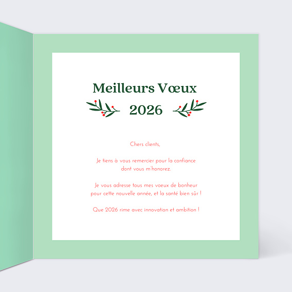 Carte de Voeux Entreprise Médical Couronne