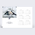 Carte de voeux Calendrier Branche de houx Verso