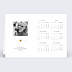 Carte de voeux Calendrier Jeu typographique Verso