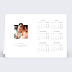 Carte de voeux Calendrier Puzzle Verso