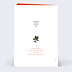 Carte de vœux entreprise Fleurs et Feuilles de Noël  Verso