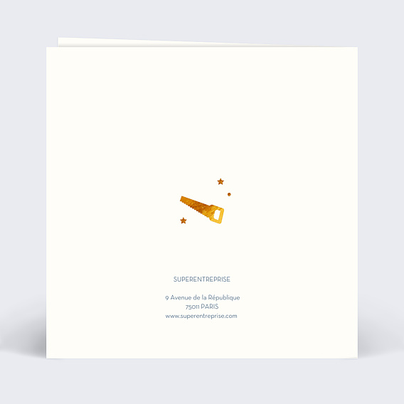 Carte de vœux entreprise Boite à Outils  Verso